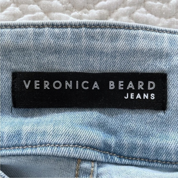Veronica Beard Katherine Corset-Waist Extra High Rise Skinny Jeans 31/12 Dolphin - Picture 7 of 12